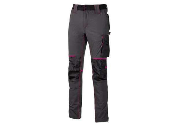 Immagine di Pantaloni da donna Atom Lady - taglia M - grigio/fucsia - U-Power