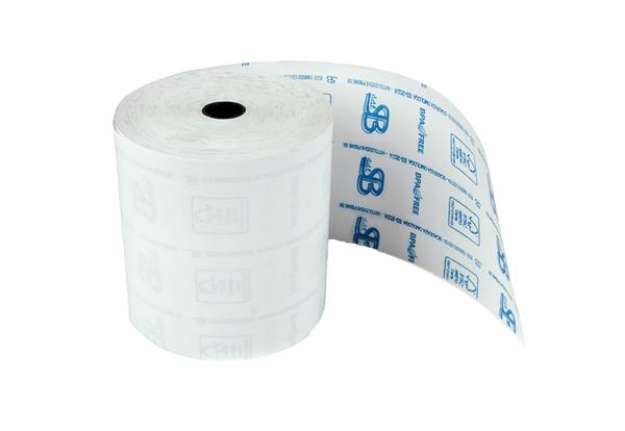 Immagine di Rotolo registratore cassa - 57,5 mm x 35 m - 55 gr - diametro esterno 52 mm - anima 12 mm - carta te