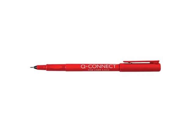 Immagine di Fineliner Q-Connect 0.4 mm rosso  Conf. 10 pezzi - KF25009
