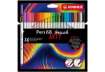 Immagine di Pennarello Stabilo Arty Line Pen 68 brush punta a pennello in conf. 24 colori assortiti - 568/24-21-
