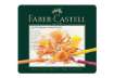 Immagine di Matite colorate permanenti Faber Castell Polychromos mina 3,8 mm box metallo - colori assortiti conf