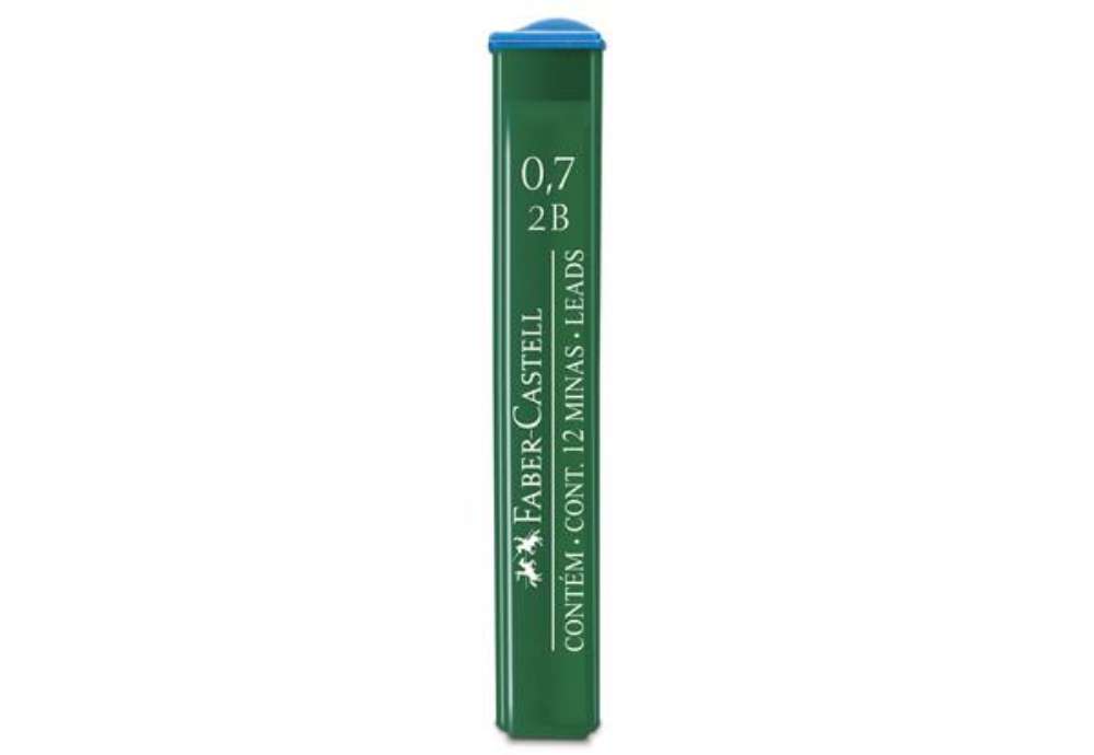 Immagine di Astucci 12 mine 2B Faber-Castell Super Polymer 0,7 mm - scatola 12 astucci 521702