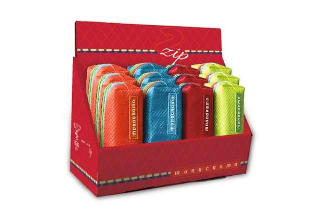Immagine di Espositore 12 astucci a 2 zip Pigna Monocromo colori assortiti - 0231181