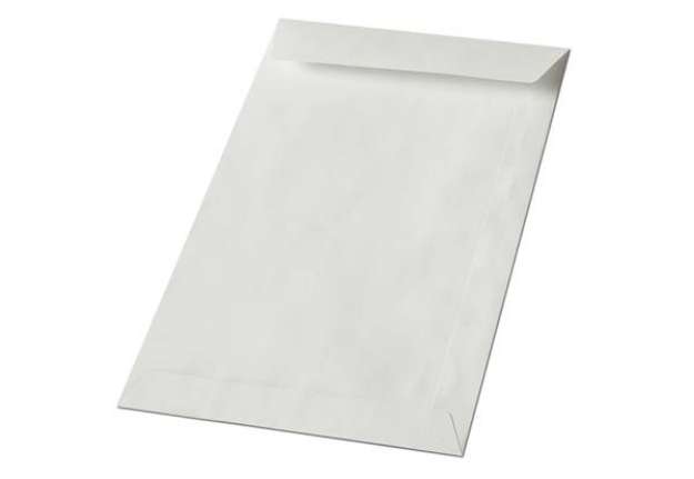 Immagine di Busta a sacco Blasetti Kraft bianco non gommata 60 g/m2 in conf. 1000 buste 130x180 mm - 311