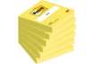 Immagine di Foglietti Post-it® giallo neon 100 fogli/blocchetto 76x76 mm - conf. 6 pz blisterati singolarmente -