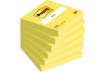 Immagine di Foglietti Post-it® giallo neon 100 fogli/blocchetto 76x76 mm - conf. 6 pz blisterati singolarmente -