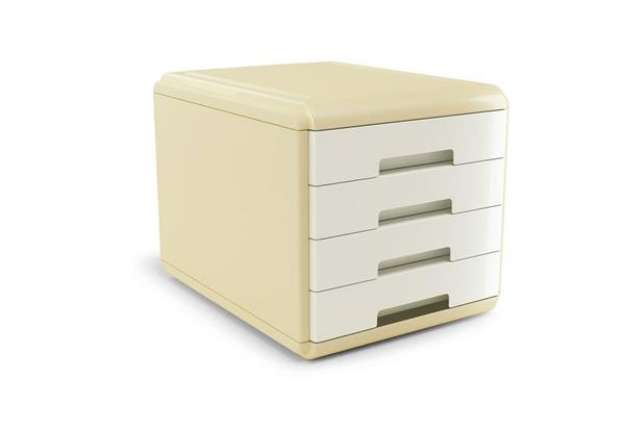Immagine di Cassettiera Arda Vintage Milk 4 cassetti 29,5x38,5xH.28,2 cm avorio - 18P4PMI