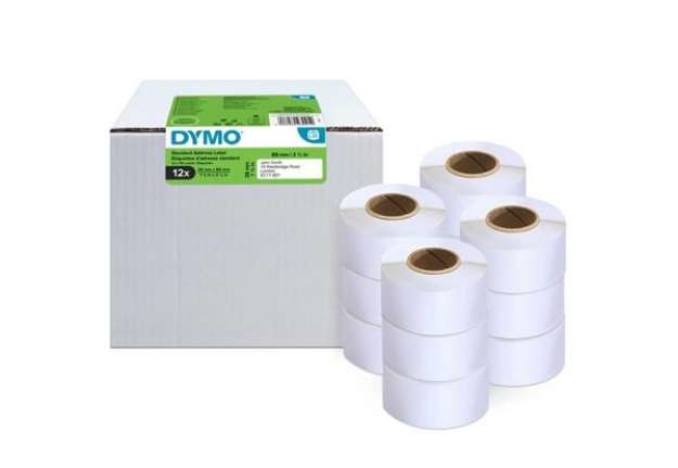 Immagine di Rotoli da 130 etichette autoadesive Dymo LabelWriter per indirizzi 28x89 mm bianco - conf. 12 pz - 2