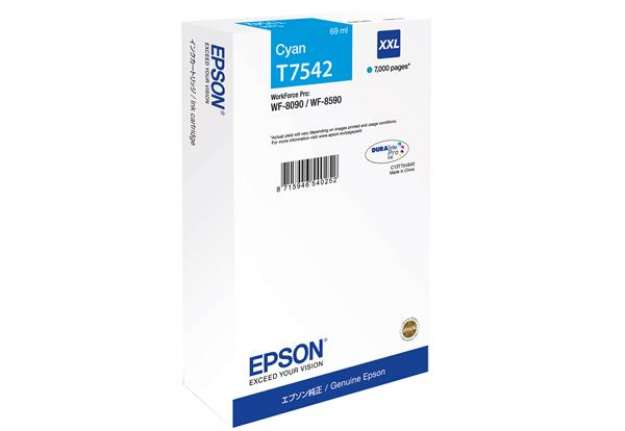 Immagine di Epson - Cartuccia ink - Ciano - T7542 - C13T75424N - 69ml