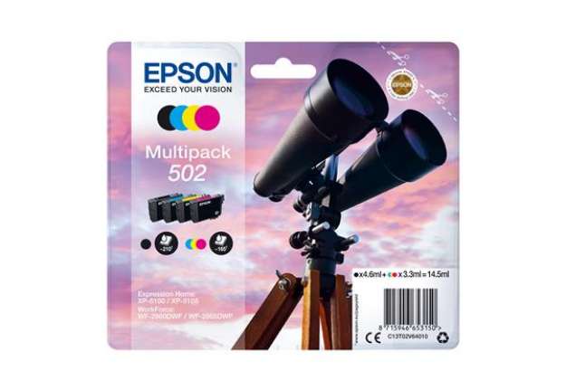 Immagine di Epson - Cartuccia Multipack - 502 - BK/C/M/Y - C13T02V64010