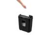 Immagine di Distruggidocumenti Fellowes a miniframmento da 4x12 mm - 6 ff - ciclo continuo 5 min - 13 L - 463110