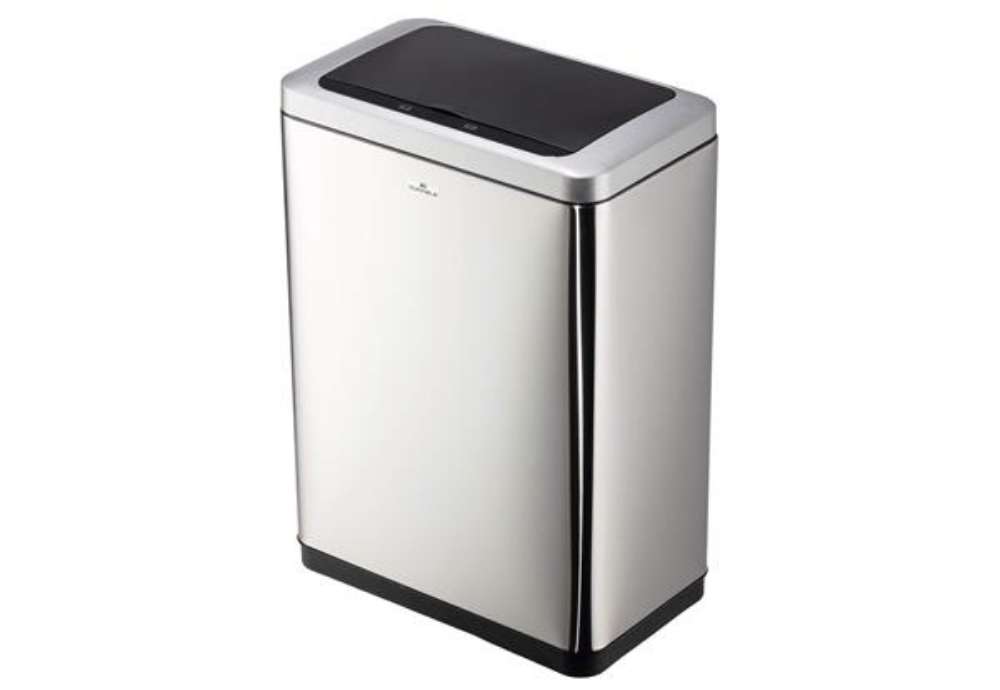 Immagine di Cestino con sensore No TouchDuo - 2 x 20 L - 46,5 x 27 x 65 cm - acciao/PPL - argento metallizzato -
