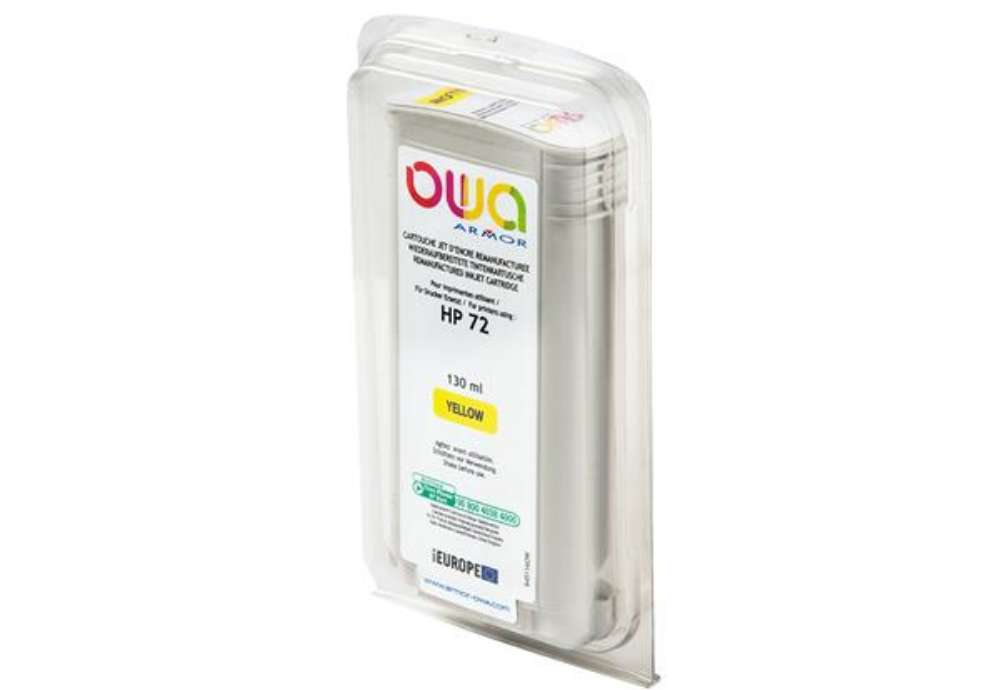 Immagine di Armor - Cartuccia ink Compatibile per Hp 72 - Giallo - B45116OW -130 ml