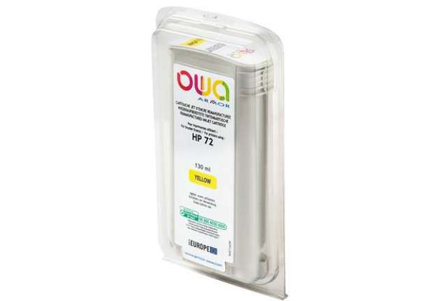 Immagine di Armor - Cartuccia ink Compatibile per Hp 72 - Giallo - B45116OW -130 ml