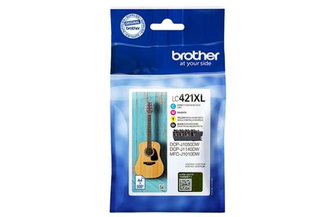 Immagine di Brother - Kit Cartucce - Nero/ Ciano/Magenta/Giallo - LC421XLVAL  - 500 pag