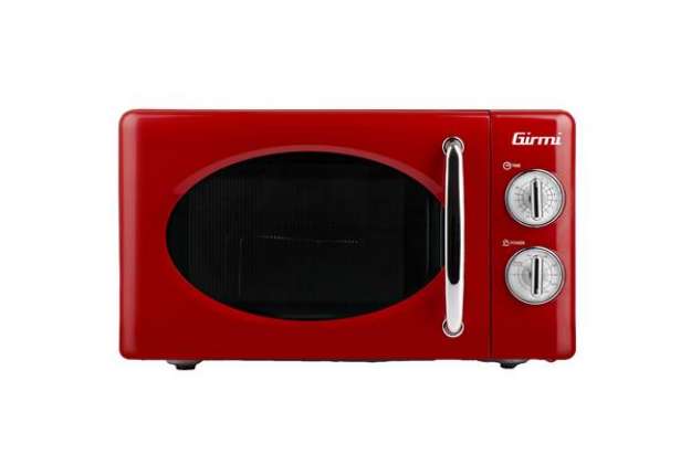 Immagine di Forno a microonde vintage - con cottura combinata - 20 L - rosso - Girmi