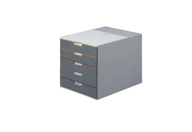 Immagine di Cassettiera in plastica di alta qualità VARICOLOR® Durable 5 cassetti 7605-27