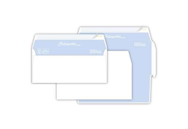 Immagine di Buste senza finestra Pigna Envelopes Silver90 90 g/m² 110x230 mm bianco conf. 500 - 0170569