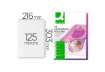 Immagine di Pouches per plastificatrici Q-Connect 2x125 µm finitura lucida A4 Conf. 100 pezzi - KF04116