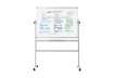 Immagine di Lavagne cancellabili Bi-office Revolver - magnetica doppia girevole bianca - 150x120 cm bianco - QR0