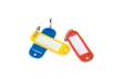 Immagine di Targhette portachiavi Q-Connect 5,8x2 cm plastica colori assortiti conf. da 6 - KF02036