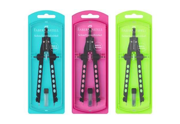Immagine di Espositore 5 balaustroni Faber-Castell Factory neon colori assortiti - 174342