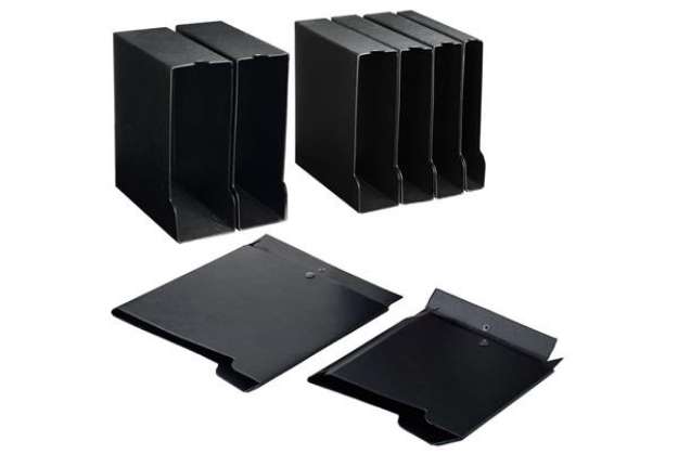 Immagine di Custodia per raccoglitori e registratori Sei Rota 40 A4 f.to esterno 28,5x32 cm - dorso 6,5 cm nero