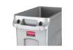 Immagine di Contenitore rifiuti per differenziata Rubbermaid Slim Jim® con canali di ventilazione 87 L Grigio -