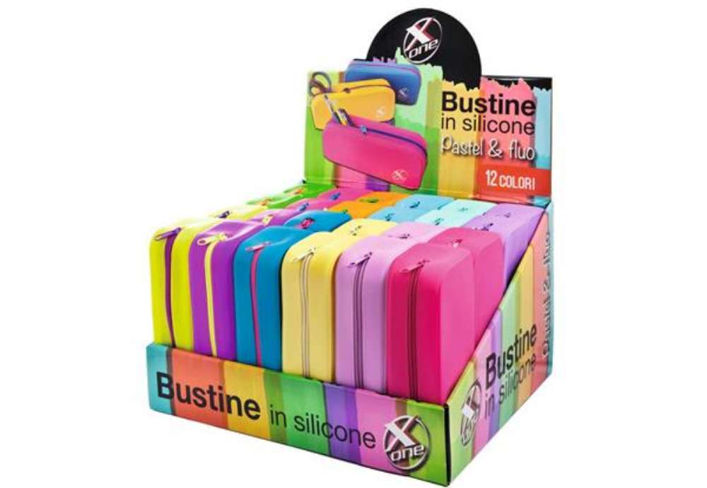 Immagine di Espositore 24 bustine X-One colori assortiti silicone - 32NIK173