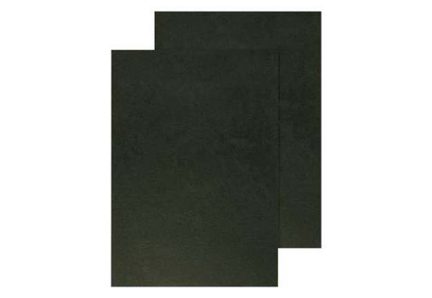 Immagine di Copertina per rilegatura Q-Connect A4 250 g/mq nero goffrato conf. 100 pezzi - KF00501