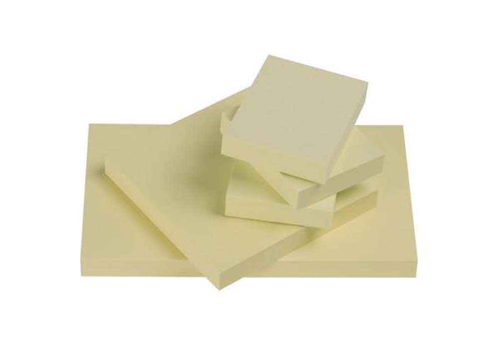 Immagine di Foglietti riposizionabili Q-Connect 63 g/m² giallo 76x76 mm 12 blocchetti da 100 ff - KF10502