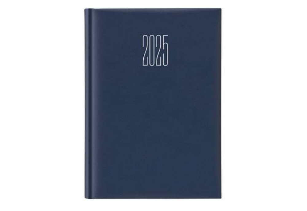 Immagine di Agenda giornaliera 2027 Egadi s/d separati copertina gommata 14,3x20,5 cm blu - 27-225FT-C10