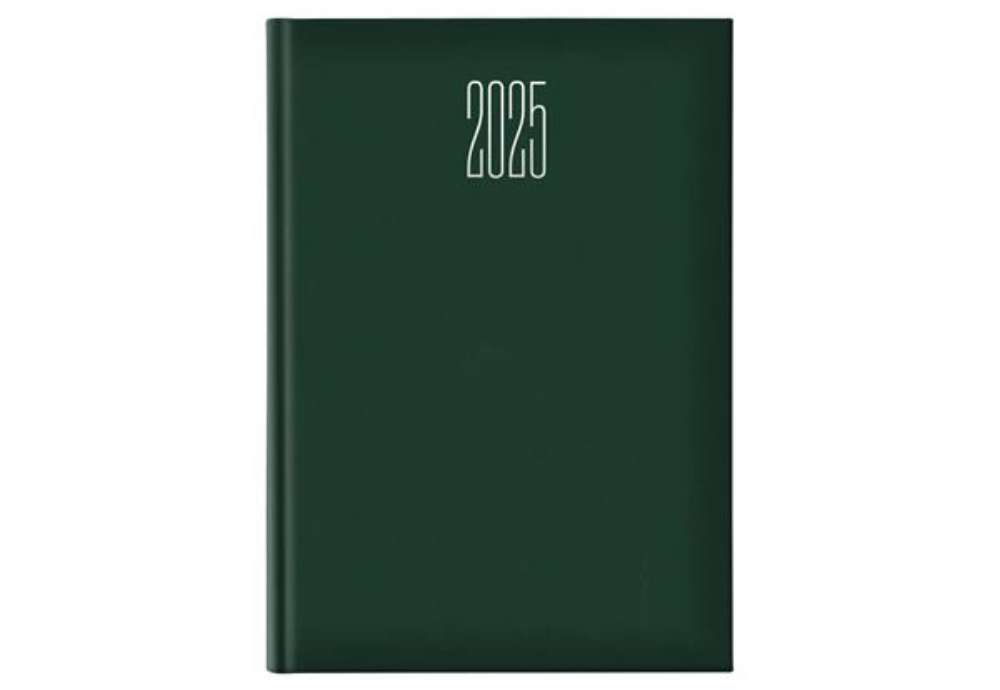 Immagine di Agenda giornaliera 2027 Egadi s/d separati copertina gommata A4 verde scuro - 27-512FT-C12