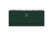 Immagine di Planning settimanale spiralato 2027 Egadi copertina gommata 29,8x10,5 cm verde scuro - 27-430FT-C12