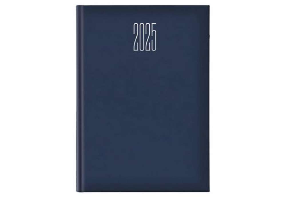 Immagine di Agenda giornaliera 2027 Egadi s/d separati copertina gommata A4 blu - 27-512FT-C10