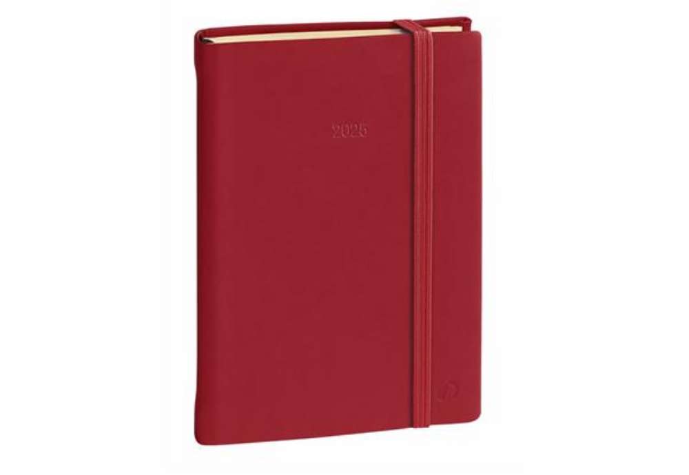 Immagine di Agenda giornaliera 2027 Quo Vadis Daily 17 Prestige Silk 12x17 cm rosso 37601627MQ