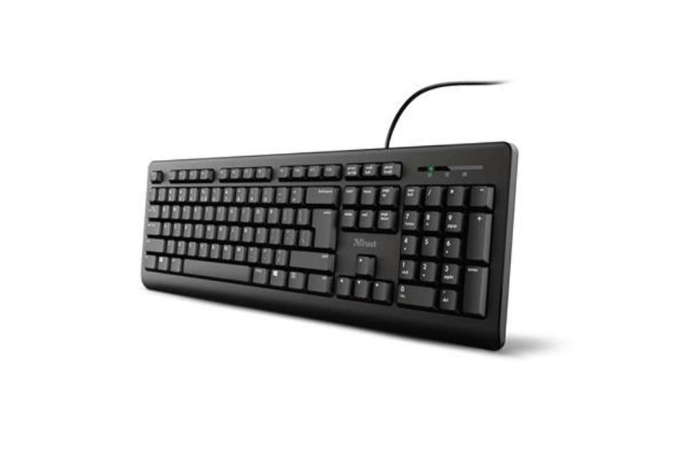 Immagine di Tastiera con cavo Trust TK-150 Silent cavo 1,8 m USB A 2.0 - design resistente ai liquidi nero - 239
