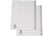 Immagine di Divisore numerico Q-Connect grigio 22,5x29,7 cm ppl 1-12 KF01826