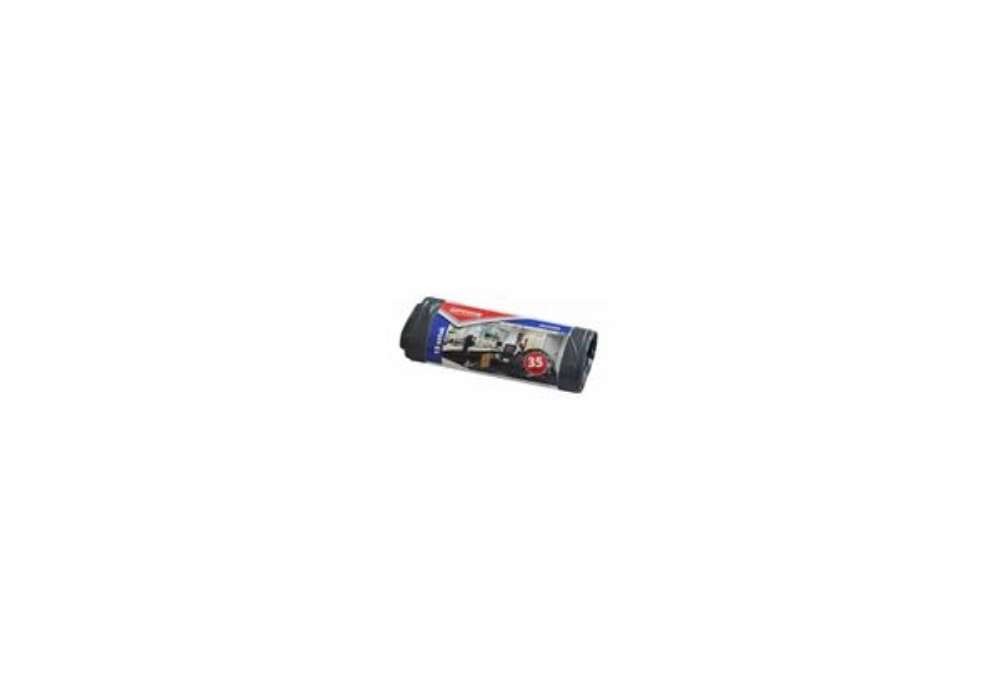 Immagine di Sacchi immondizia per rifiuti inorganici Office Products 35 L 49x56 cm - 18 µm nero - rotolo da 15 p
