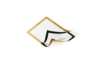 Immagine di Cornici con pannello magnetico DURABLE DURAFRAME® A4 PPL oro 236x323mm conf. 2 - 487230