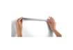Immagine di Clip adesive DURABLE DURAFIX® RAIL argento metallizzato 297x17mm conf. 5 - 470723