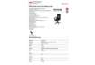 Immagine di Poltrona direzionale nera ecopelle con braccioli Office Products Crete 23023311-05
