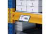 Immagine di Tasche per identificazione Durable con bande adesive blu f.to esterno mm. 163x 83x1,7- inserto 150x6