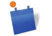 Immagine di Tasche per identificazione Durable con fascette di aggancio blu f.to esterno mm 311x442- inserto A4